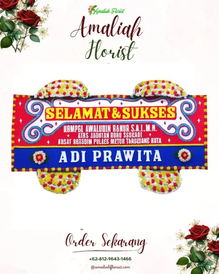 Papan Bunga Ucapan Selamat Jendi